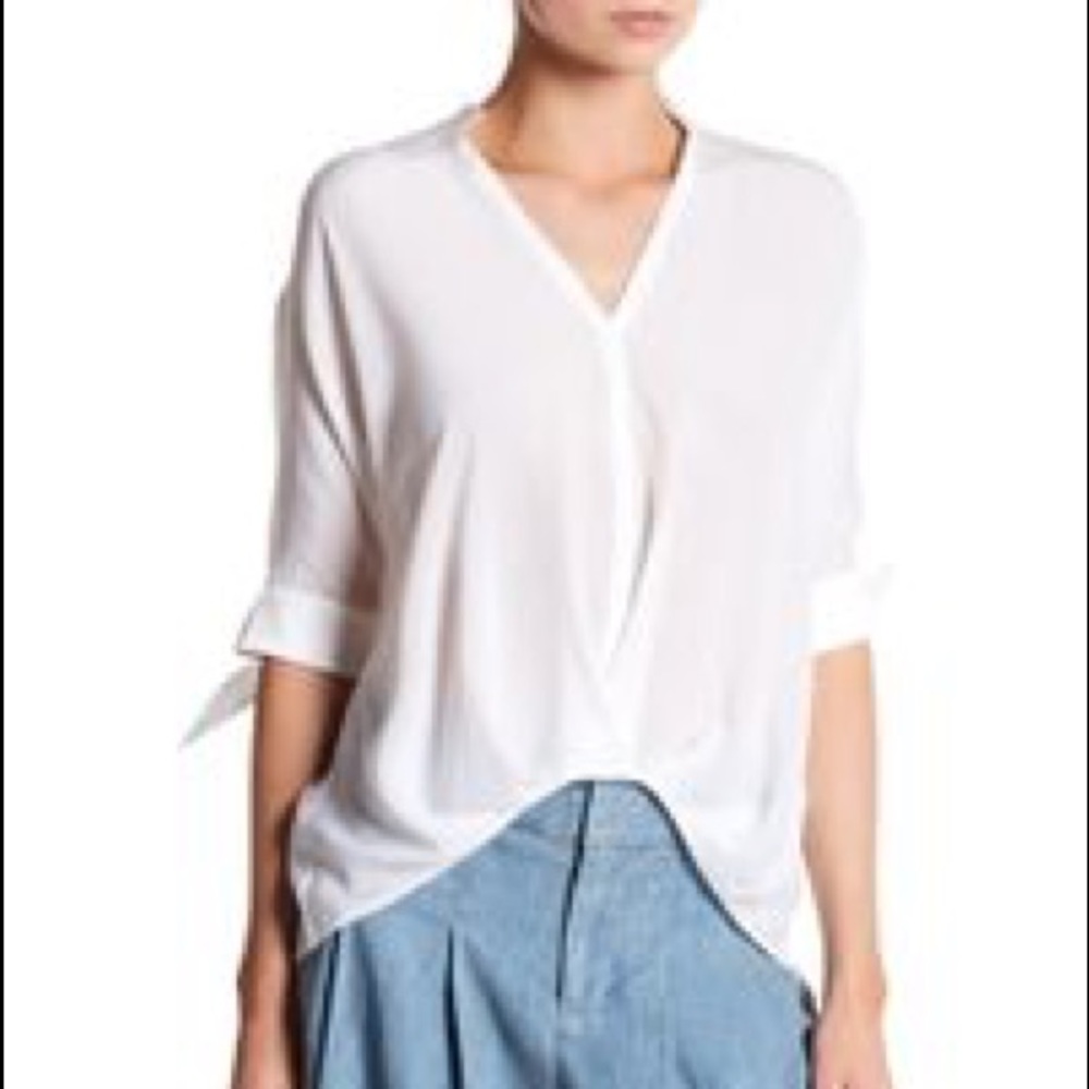 Alice+Olivia tie sleeves blouse